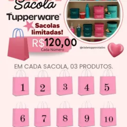 Luana Lopes compra e cadastro Tupperware