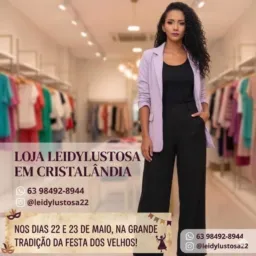 Loja LeidyLustosa em Cristalândia 👗🧥👢👠🫶🏼💥