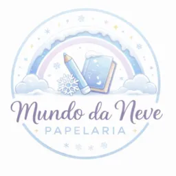 Mundo da neve papelaria
