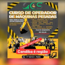 CURSOS DE MÁQUINAS PESADAS EM CANDIBA E REGIÃO