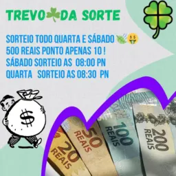 Trevo da sorte🍀💲🤑🤑😱