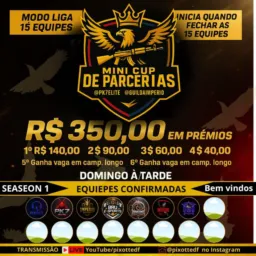 PRÉ INSCRIÇÃO R$30,00 IMPÉRIO DE ELITE