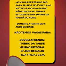 GRUPO ESTÁGIO DE ENSINO MÉDIO E 1°EMPREGO