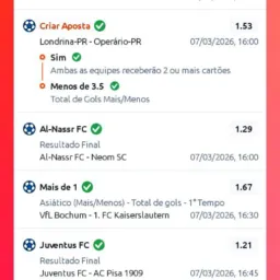 Palpites de futebol ⚽