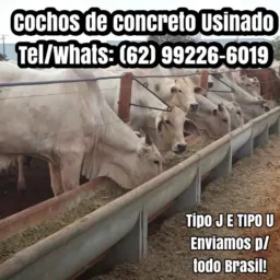 🐂🐄Cochos de concreto Usinado tipo J e U