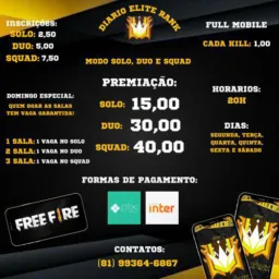 🔥Diários Elite Rank🔥