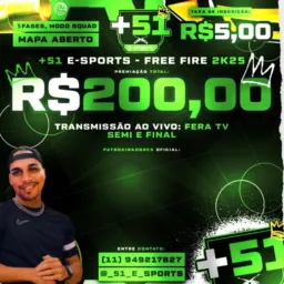 🔥PRÉ-INSCRIÇÃO COPA +51 E-SPORTS🔥