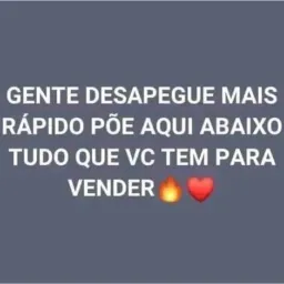 Grupo do Desapego posta o que tem para vender