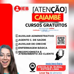 🔰IEB: CURSOS 📚 EM CAIAMBÉ👩🎓🧑🎓