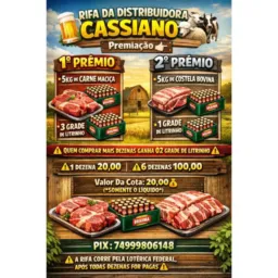 🍀RIFA DA DISTRIBUIDORA CASSIANO 🍻🐐