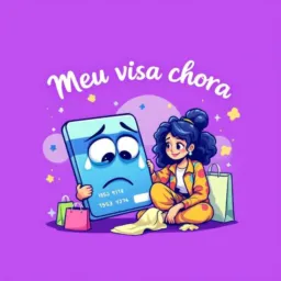 Meu visa chora 💳✨