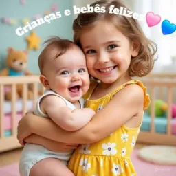 Crianças e bebês felizes 🩷💙