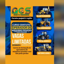 Cursos de máquinas pesadas em paraíso pugmil nova rosalândia e região