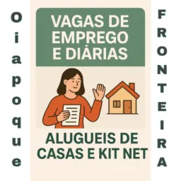 Oiapoque Fronteira-EMPREGOS/DIÁRIAS/ALUGUEL
