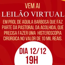 Leilão virtual, para ajudar nossa irmã Aquila🙏🎂🍭🍰