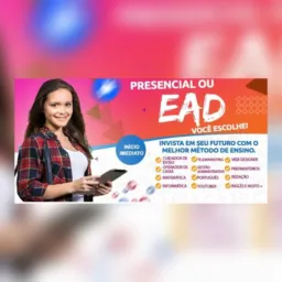 Faça cursos profissionalizantes, Cursos Técnicos, Graduações, Pós Graduação, Reforço escolar…