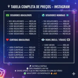 Theus vendas de seguidores e curtidas