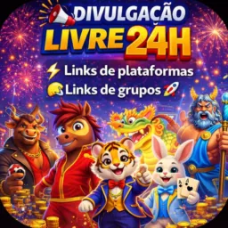 2 Divulgação livre 24H. Links de Grupos e de Plataformas