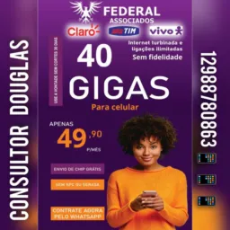 Somente internet 🛜 wi-fi e chip