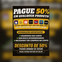 GRUPO DE COMPRAS 50% DO VALOR🎰