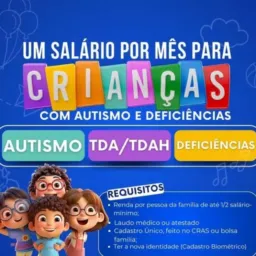 Para criança ou seja que não tá recebendo seu benefício ainda falta de laudo