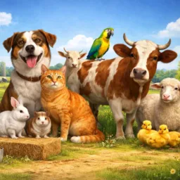 Animais e Cia 🐕🐹🐰🐑