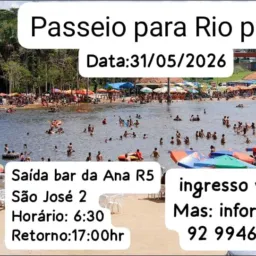 PASSEIO PARA RIO PRETO DA EVA DATA 31/05/ 2026