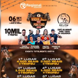 FAZENDA_BELÉM 06 VAQUEJADA PAU DE PORTEIRA,NA PISTA ,10 MIL REIAS + Troféu 06 SETEMBRO 2025