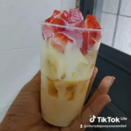 Salada de frutas da vitória! 🍇🍓🍒🍉🍌