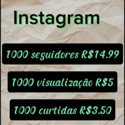 Vendas de seguidores e passe de free fire