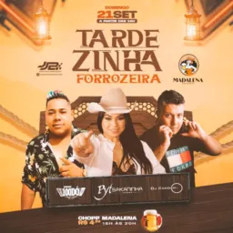 1️⃣9️⃣ TARDEZINHA FORROZEIRA NOVO LOCAL MADALENA CERVEJARIA BINGO GRATIS
