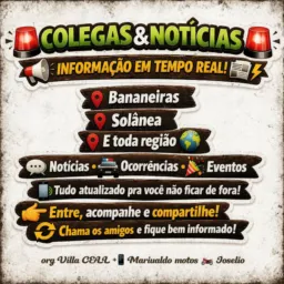 Colegas e notícias regional 🚨🚔 bananeiras, Solânea e região.