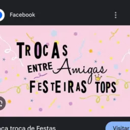 Troca somente coisa de festa 🥳