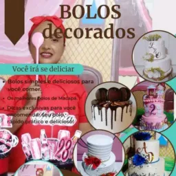 Dane lima bolos no pote e bolos confeitados