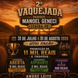 Parque Manoel Geneci de 31 julho a 01 de agosto 2026