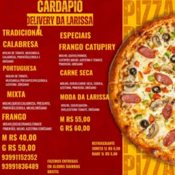Delivery da Larissa, pizzas e bolos🍕🍩
