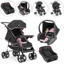 Berço, cômoda, carrinho , banheira e bebê conforto