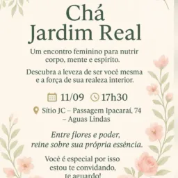 Chá jardim Real