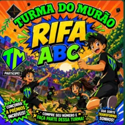 Rifa abc turma do murão,linhas e pipas, sorteio pela loteria federal ou corujinha