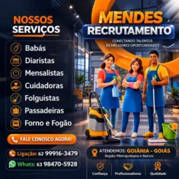 GOIÂNIA-GO-Fadas em ação (Babás , Diaristas , Cuidadoras e Folguistas) 🤩☺️