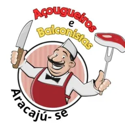 Grupo de açougueiro e balconista