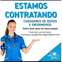 VAGA CUIDADORAS(OS) E TÉCNICO DE ENFERMAGEM SÃO PAULO E REGIÕES II