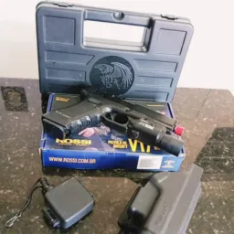RIFA DE UMA GBB GLOCK ROSSI + COLDRE + FIEL + LANTERNA + CASE