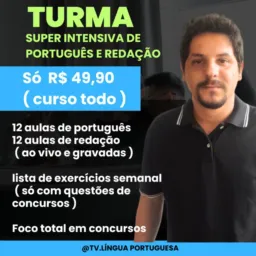 Turna super intensiva de português e redação do zero