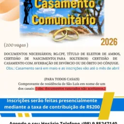 Casamento comunitário em São luis
