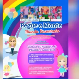 Mundo encantado Pegue e Monte 🌍✨🧸🥰