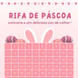 Rifa de páscoa.