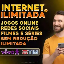 INTERNET ILIMITADA 15,00 MENSAL ( TIM E VIVO )