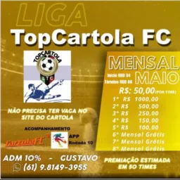 Mensal de Maio TopCartola FC💪💪💪