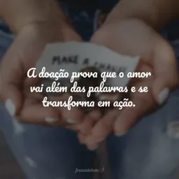 Somente doações